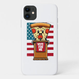 Funda Para iPhone 11 pizza patriótica voten por mí