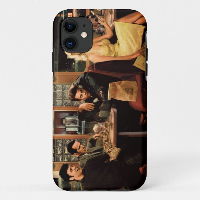 Funda De Case-Mate Para iPhone Placa azul (Reverso)