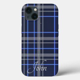 Funda Para iPhone 13 Placa azul elegante 