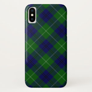 Funda Para iPhone X Placa azul tartán oliphant