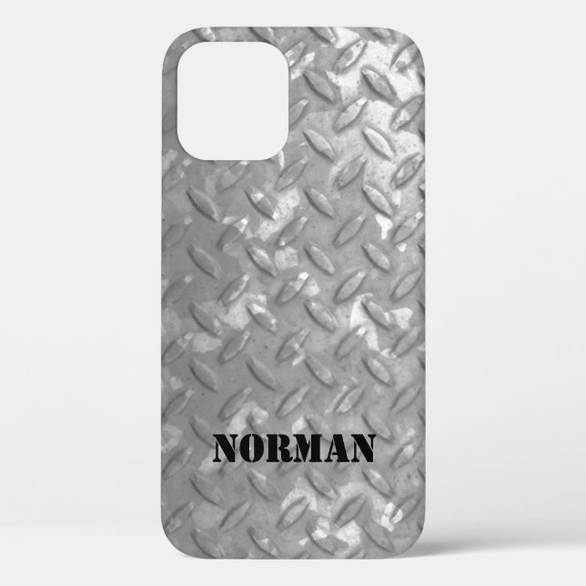 Funda De Case-Mate Para iPhone Placa de acero para uso doméstico estilo industria (Reverso )