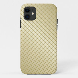 Funda Para iPhone 11 Placa de diamante dorado