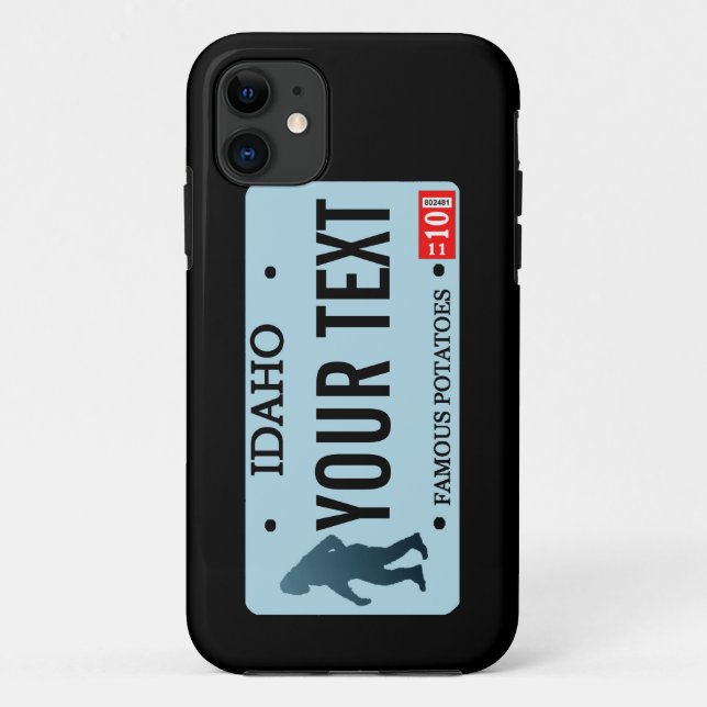 Funda De Case-Mate Para iPhone Placa de licencia de Idaho Sasquatch (Reverso)
