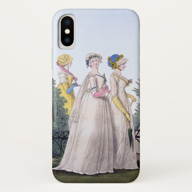 Funda De Case-Mate Para iPhone Placa de moda de la regencia Jane Austen (Reverso)