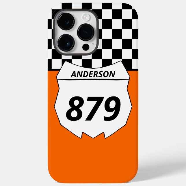 Funda De Case-Mate Para iPhone Placa de número de motocicleta sucia Personalizado (Reverso )