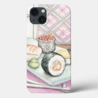 Placa de sushi surtido con palillos