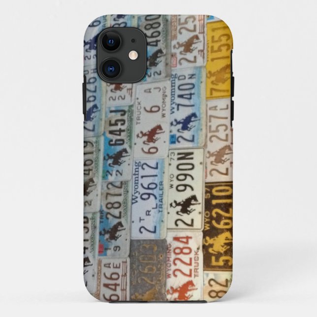 Funda De Case-Mate Para iPhone Placa de Wyoming (Reverso)