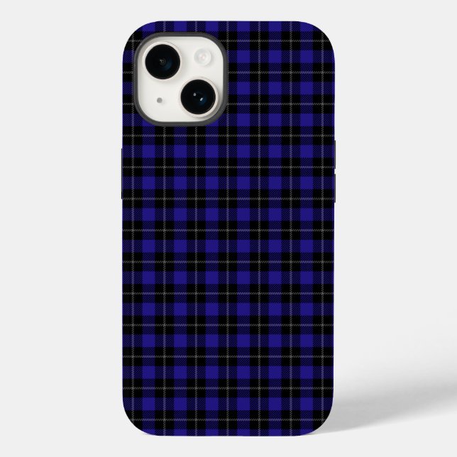 Funda De Case-Mate Para iPhone Placa real azul negro (Reverso )