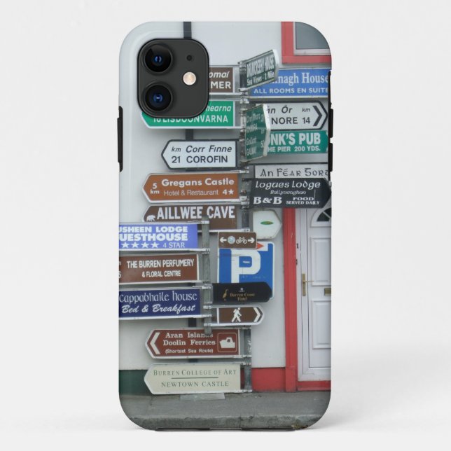 Funda De Case-Mate Para iPhone Placas de calle irlandesas (Reverso)