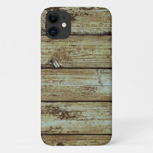 Funda Para iPhone 11 Placas de madera con problemas musgo verde