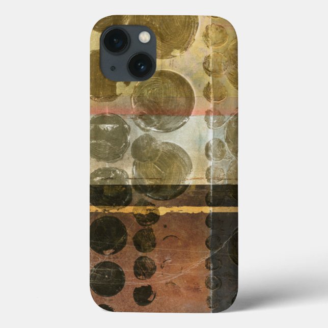 Funda De Case-Mate Para iPhone Placas verdes circulares (Reverso)