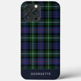 Funda Para iPhone 13 Pro Max Plaid Clan MacKenzie Purple Tartán Personalizado