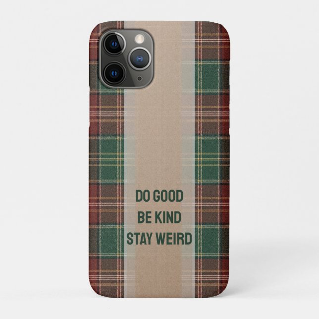 Funda De Case-Mate Para iPhone Plaid de Otoño Rústico (Reverso)