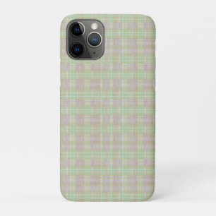 Funda Para iPhone 11 Pro Plaid de Salvia Neutral Desgastada