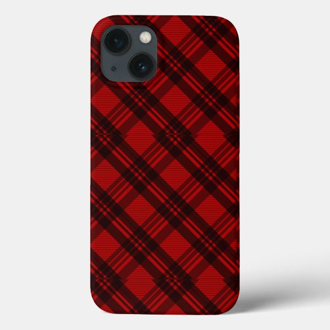 Funda De Case-Mate Para iPhone  Plaid Elegante Moderno  (Reverso)