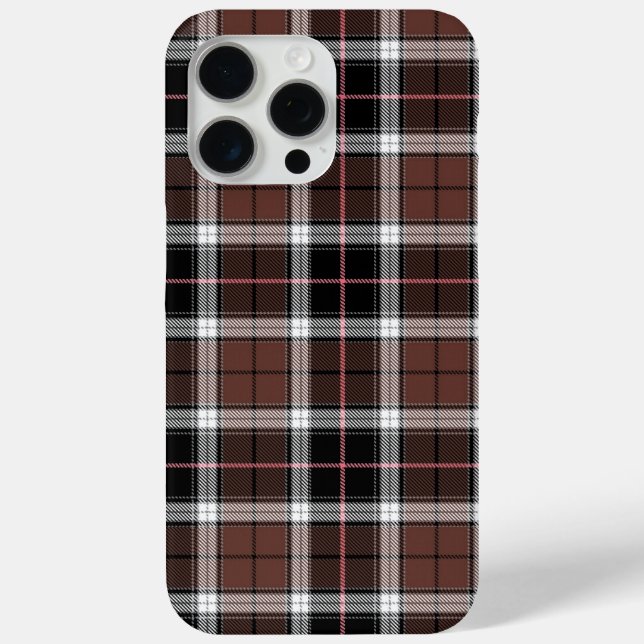 Funda De Case-Mate Para iPhone Plaid marrón (Reverso )
