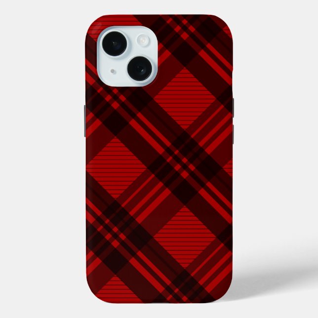Funda De Case-Mate Para iPhone  Plaid Moderno  (Reverso )