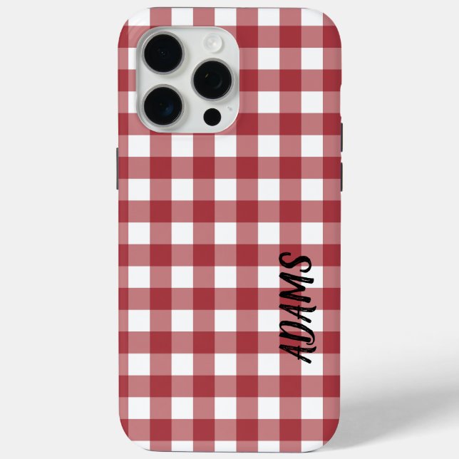 Funda De Case-Mate Para iPhone Plaid Tartan (Reverso )