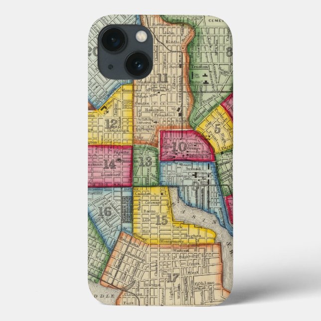 Funda De Case-Mate Para iPhone Plan De Baltimore (Reverso)