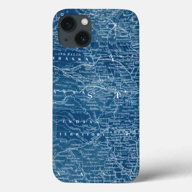 Funda De Case-Mate Para iPhone Plan de mapas de EE. UU. (Reverso)