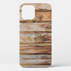 Funda Para iPhone 12 Plancha De Madera Vintage Ligera En El Piso De Fon