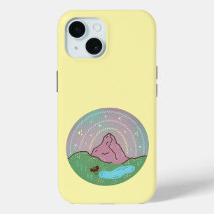 Funda Para iPhone 15 Planeta natal de Mothman   Arte cósmico de criatur