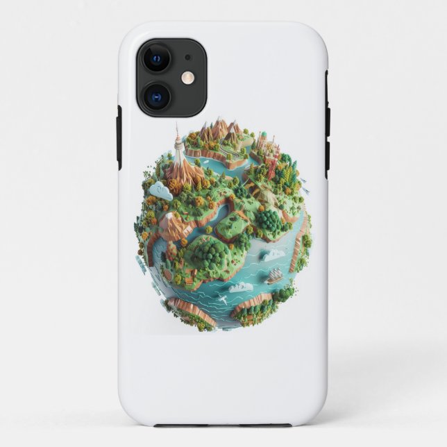 Funda De Case-Mate Para iPhone Planeta personalizado (Reverso)