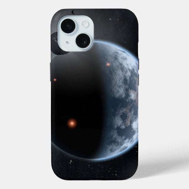 Funda De Case-Mate Para iPhone Planeta Similar A La Tierra Con Océanos Recubriend (Reverso )