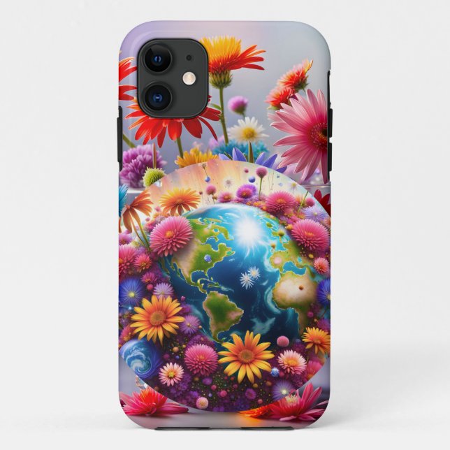 Funda De Case-Mate Para iPhone Planeta Tierra (Reverso)