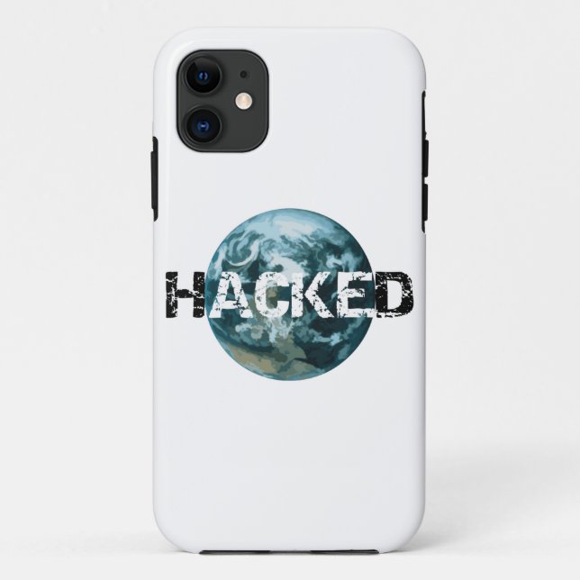 Funda De Case-Mate Para iPhone Planeta Tierra hackeada (Reverso)