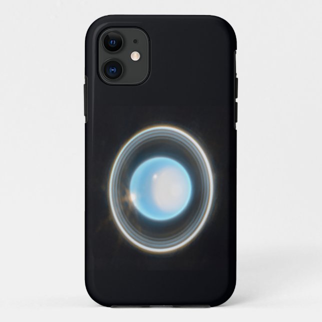 Funda De Case-Mate Para iPhone Planeta Urano con Rings JWST Image (Reverso)