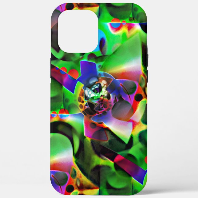 Funda De Case-Mate Para iPhone Planetario electrónico con tonos verdes (Reverso )