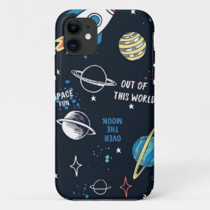 Funda Para iPhone 11 Planetas de galaxia astronauta de regalo en el esp