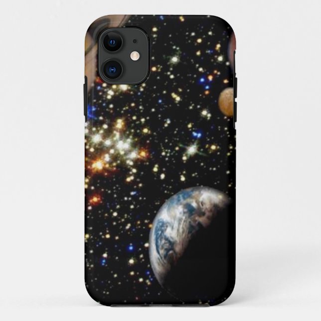 Funda De Case-Mate Para iPhone Planetas del espacio ultraterrestre galaxia iPhone (Reverso)