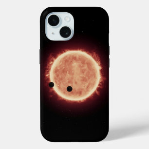 Funda Para iPhone 15 Planetas Transitando Estrella De Enano Rojo En Tra
