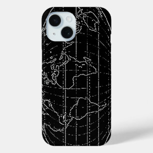 Funda Para iPhone 15 planisfera simple/mapas