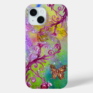 FUNDA PARA iPhone 15 PLANTA DE MARIPOSA / PLANTAS MÁGICAS EN LA MULTITU