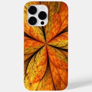 Funda Para iPhone 14 Pro Max De Case-Mate Planta de otoño, hoja de arte fractal abstracta mo