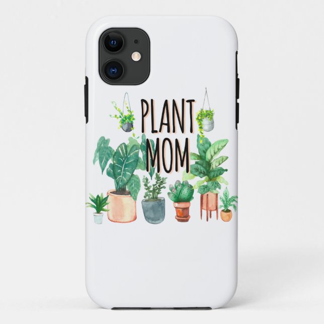 Funda De Case-Mate Para iPhone Planta Mamá -Jardinería, Regalo De Plantador Para  (Reverso)
