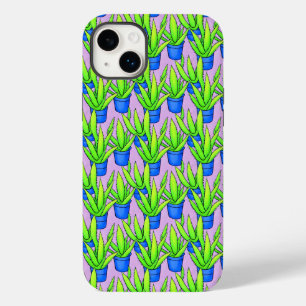 Funda Para iPhone 14 Plus De Case-Mate Plantas de Aloe Vera Patrón Textil