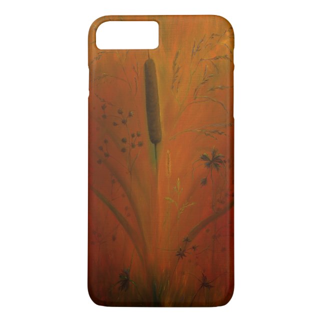 Funda De Case-Mate Para iPhone Plantas de humedales Cattail (Reverso)