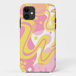 Funda Para iPhone 11 Plantas De Swirl Amarillas