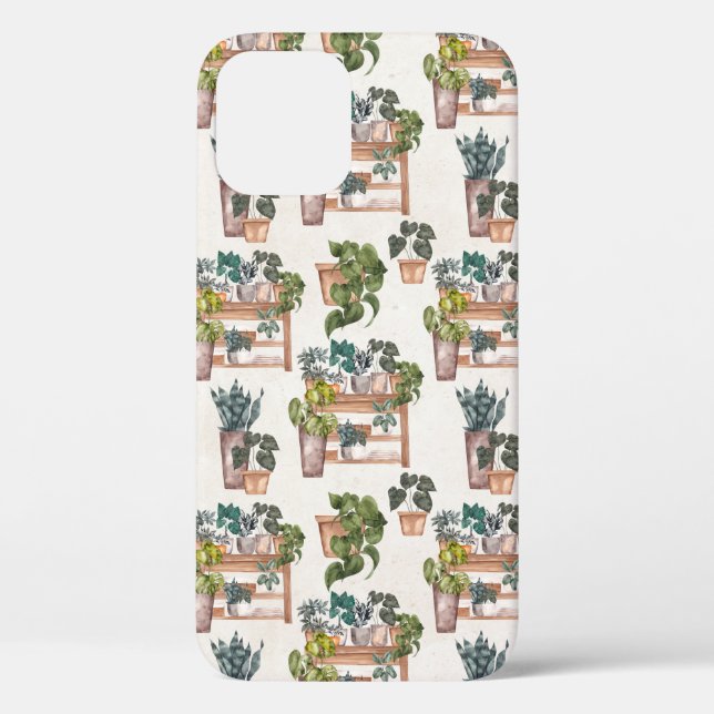 Funda De Case-Mate Para iPhone Plantas Potadas (Reverso )