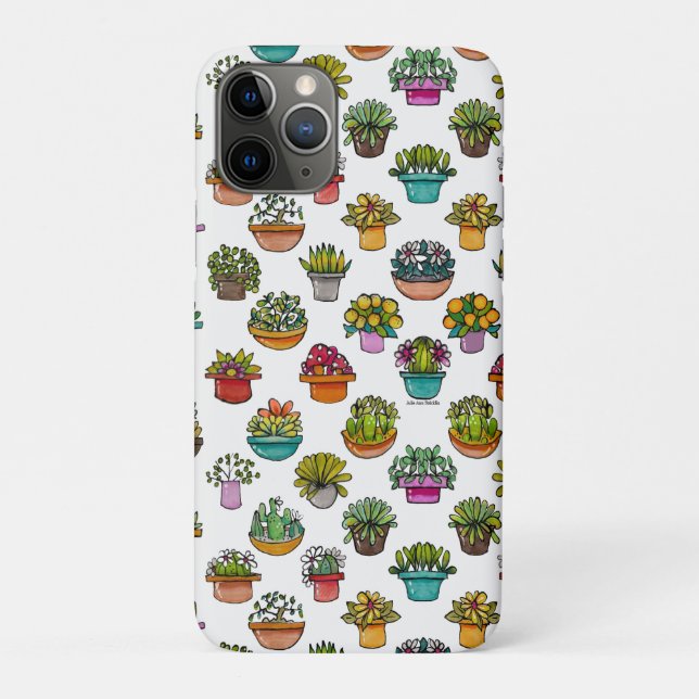 Funda De Case-Mate Para iPhone Plantas Teñidas en Macetas (Reverso)