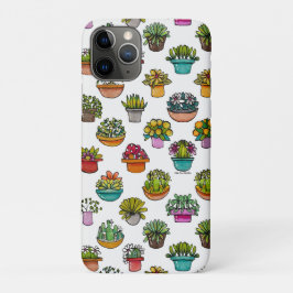 Funda Para iPhone 11 Pro Plantas Teñidas En Macetas