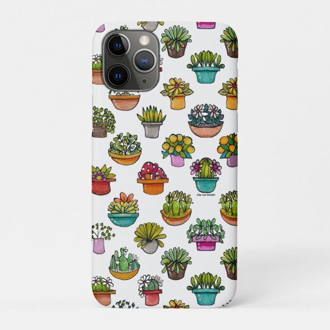 Funda De Case-Mate Para iPhone Plantas Teñidas En Macetas (Reverso)