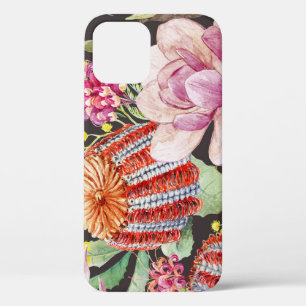 Funda Para iPhone 12 Plantas tropicales australianas, patrón de acuarel