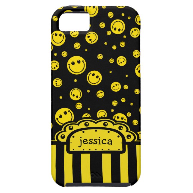 Funda De Case-Mate Para iPhone Plantilla conocida de PolkaDot (Atrás)