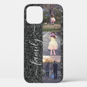 Funda Para iPhone 12 Plantilla de Collage de fotos Fotos Familiares Pla