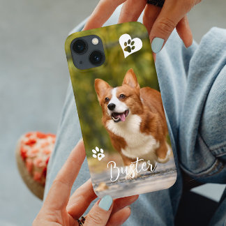 Funda Para iPhone 14 De Case-Mate Plantilla de foto personalizada de gato perro de c